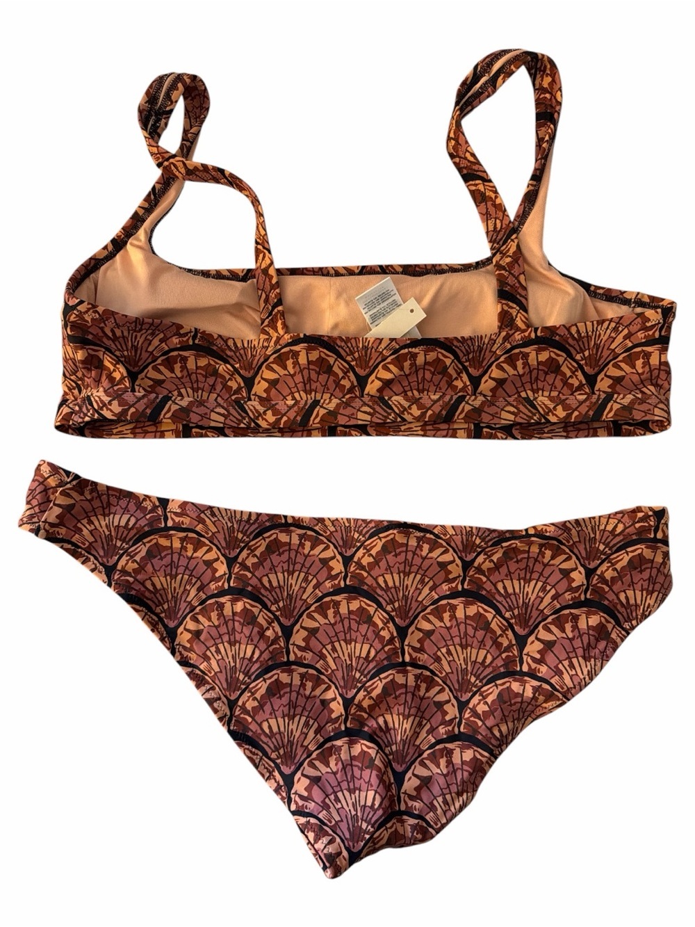 Madewell Bikini Set Second Wave Balconette Shell Print Womens XXL NWT - Picture 2 of 12